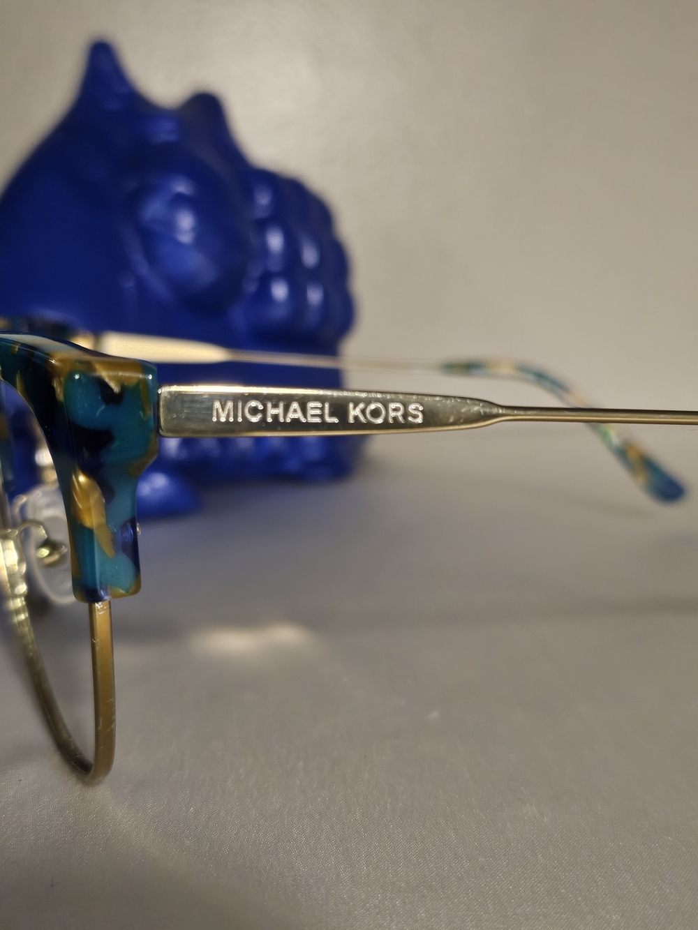 Michael Kors Blue Green Tortoiseshell Cat-Eye Glasses - Women Accessories - Picture 3 of 8